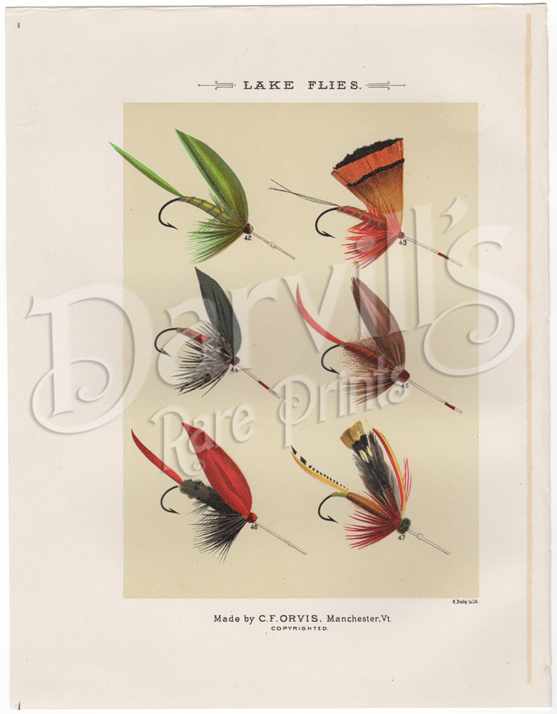 Favorite Flies and Their Histories Mary Orvis Marbury (1892) original antique fly fishing print